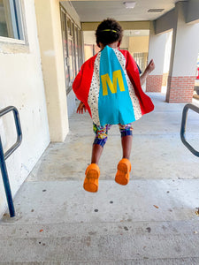 Red, Yellow, Turquoise Cape Set - The Lenny Cape